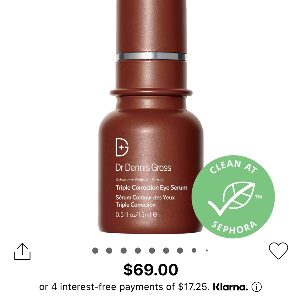 Brand new Dr. Dennis Gross eye serum